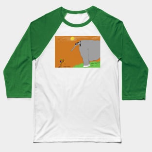 Turkey and Elephant Baseball T-Shirt